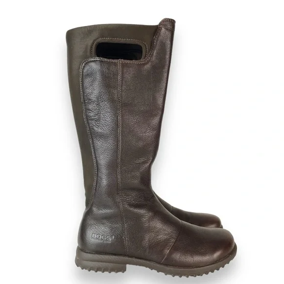 Leather 2024 rain boots